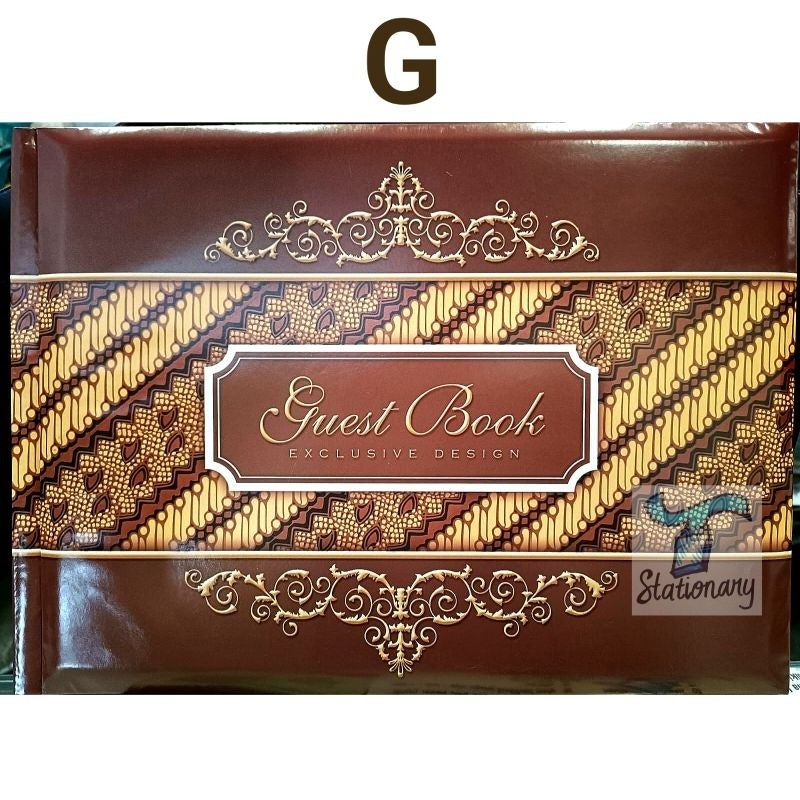 Buku Tamu Hard Cover Motif Batik 3