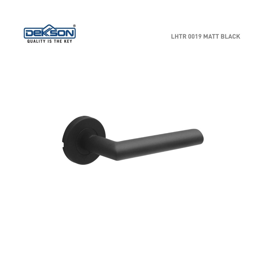 Fajar Lestari Sejati Dekkson Lever Handle Tube Rose MATT BLACK LHTR 0019
