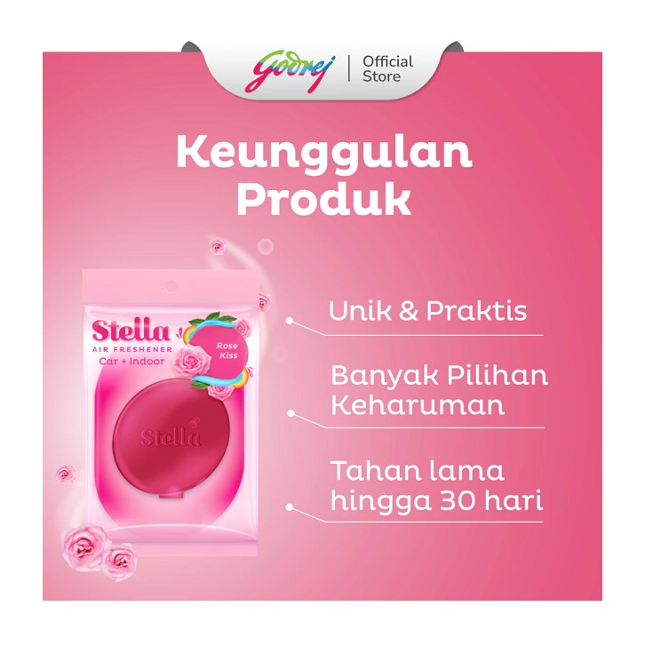 Godrej  Stella Air Freshener Car + Indoor Rose Kiss