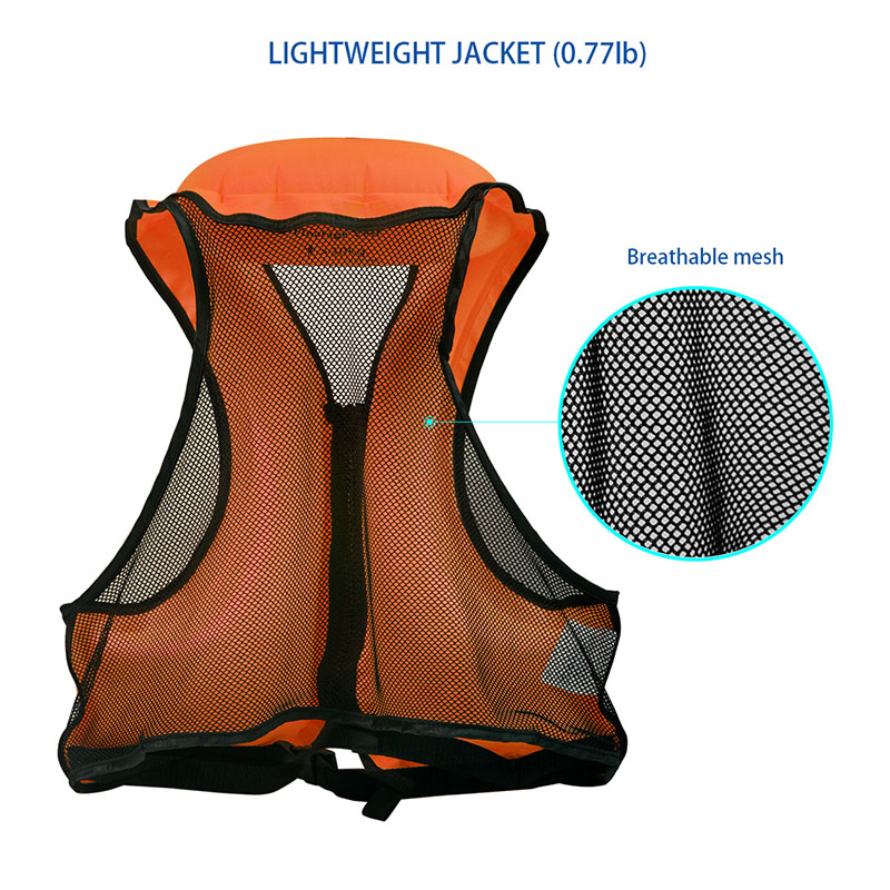 OMOUBOI Inflatable Snorkel Vest Jacket