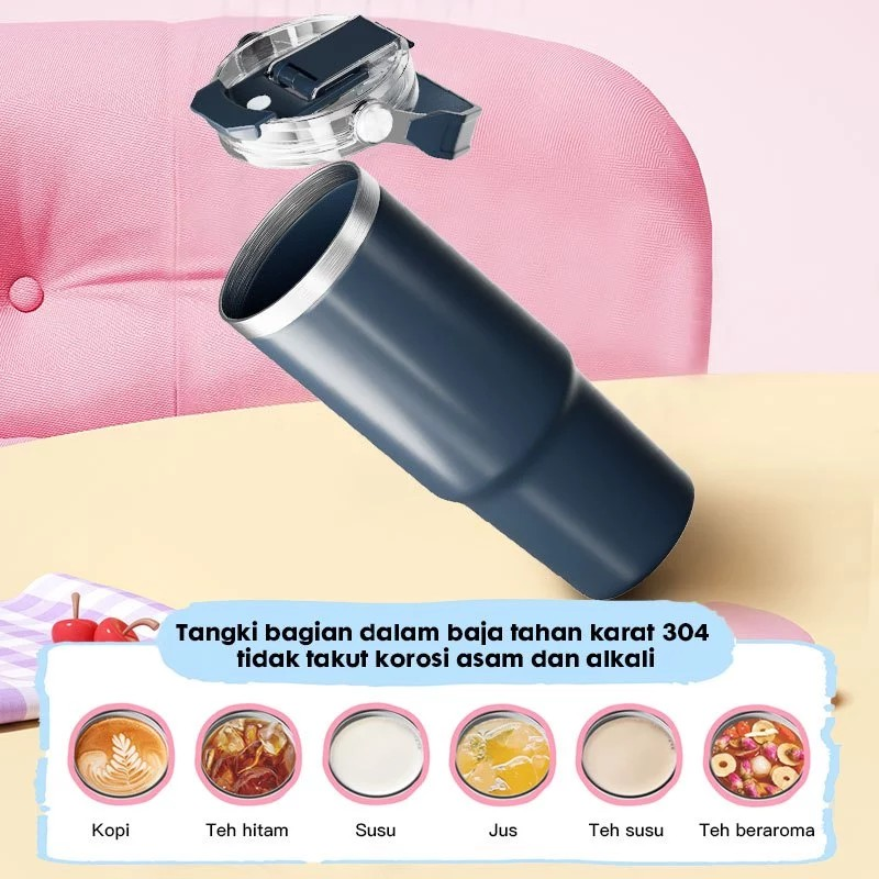  Eatkit Tumbler Stainless Steel Handle 2 in 1  F180