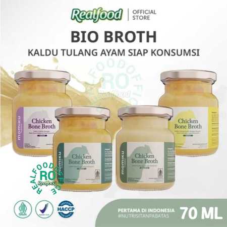 Realfood Winta Asia Momiku Chicken Bone Broth Original Unsalted