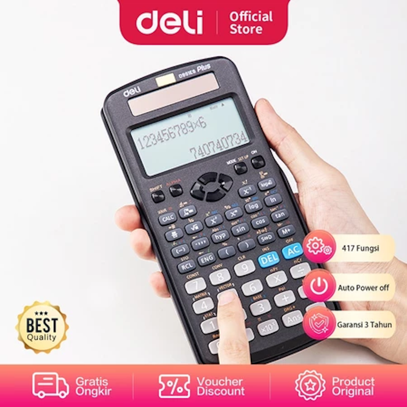 Deli Kalkulator Scientific 3