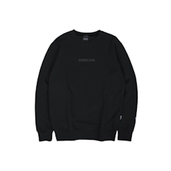 Sweater Little Logo 3 Black Crewneck