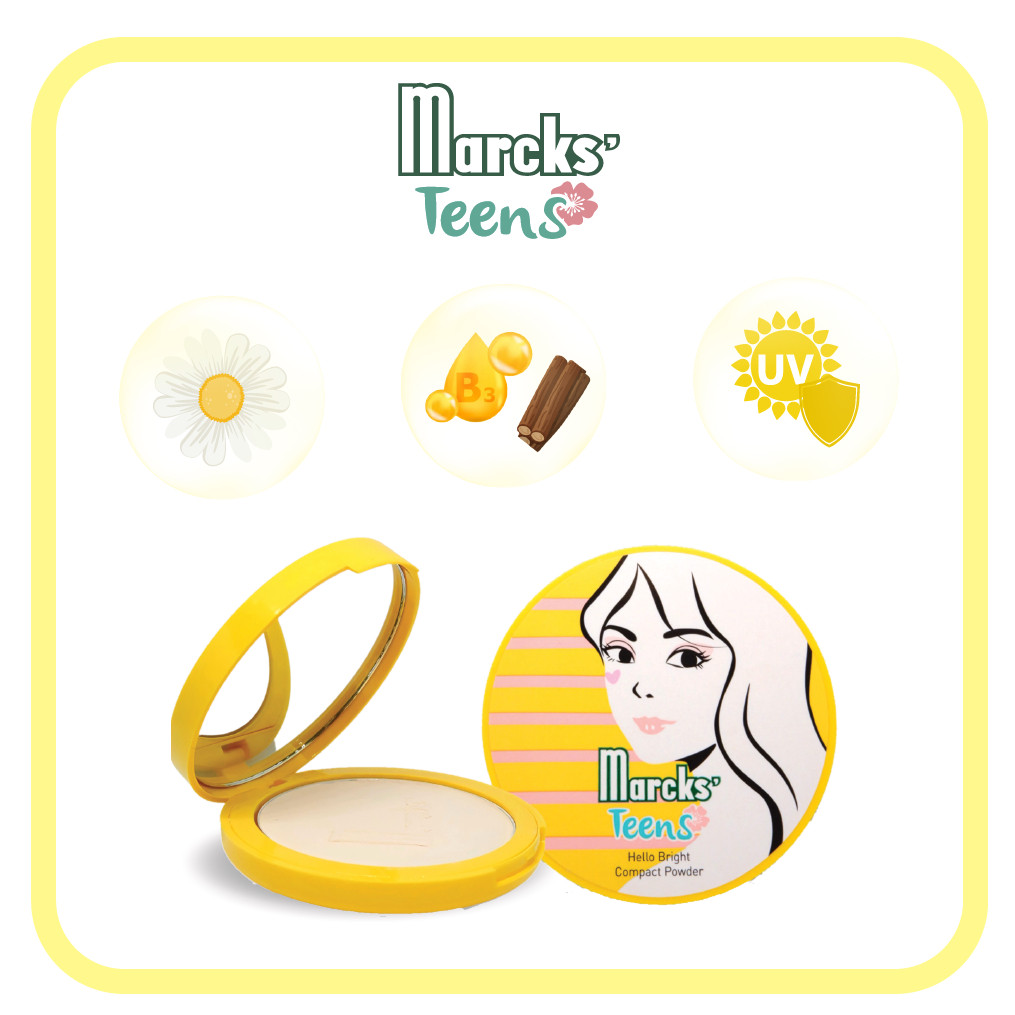 Marcks' Teens Hello Bright Compact Powder Invisible 4