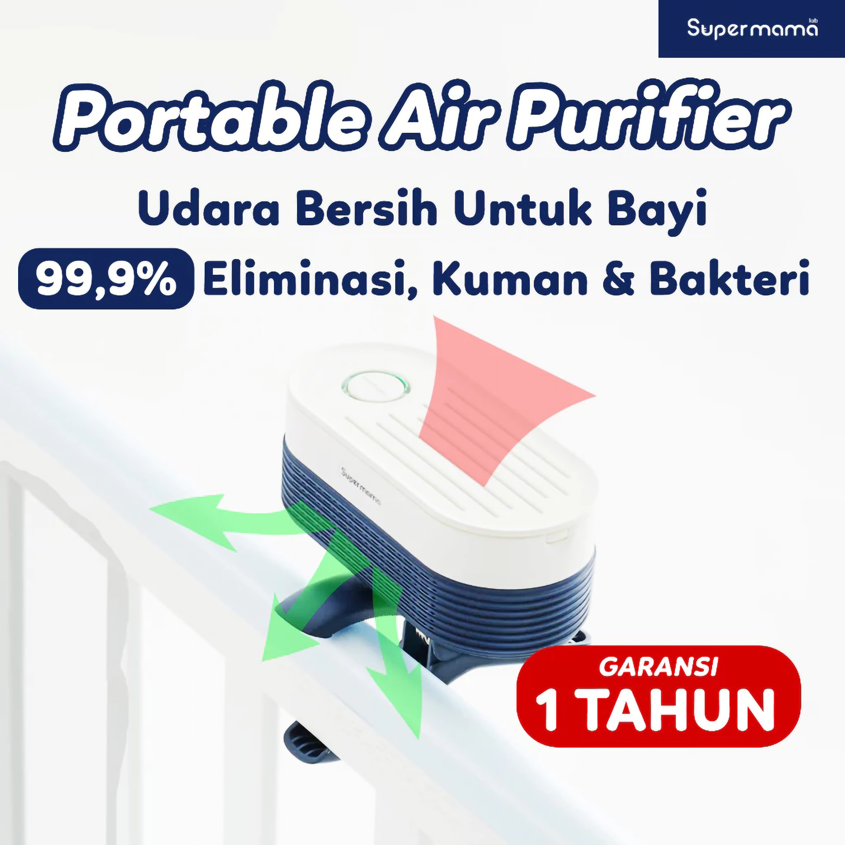 Supermama Lab AirPury Portable Air Purifier