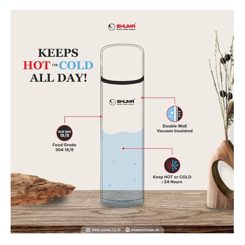 Shuma Termos Air Panas S/S Vacuum Flask 500 ml 3