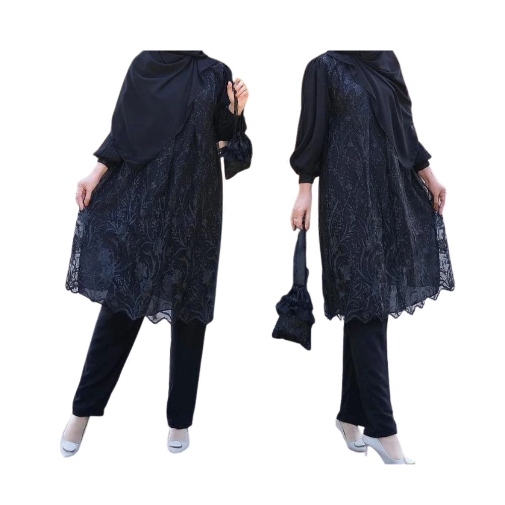 Vallina Outfit Vallina Outfit Lexi One Set Brokat Long Tunic