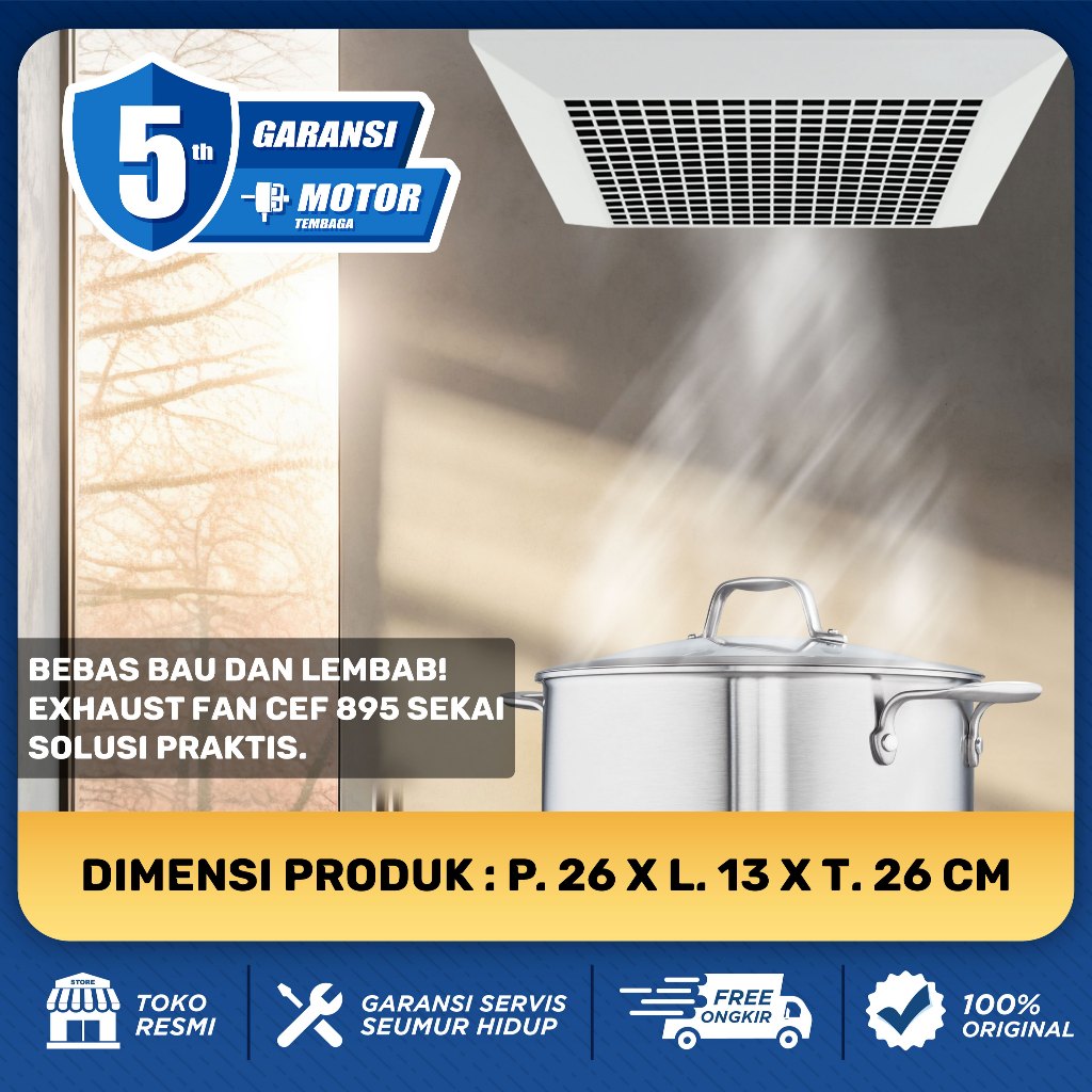 Tripacific Electrindo Sekai Ceiling Exhaust Fan CEF 895