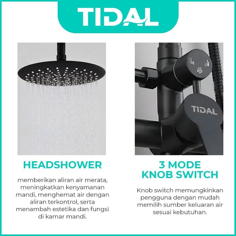 Tidal Paket Shower Tiang Set Mandi Lengkap 2