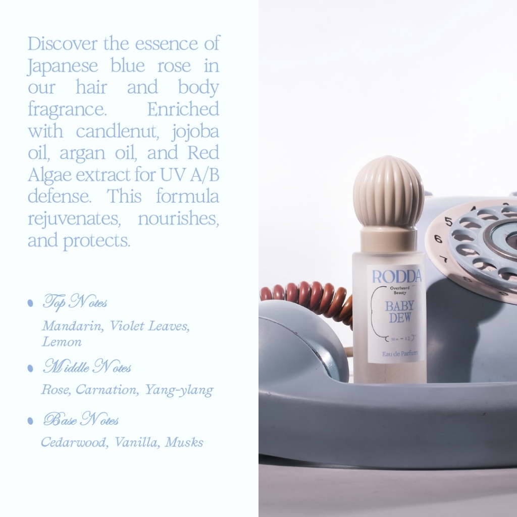 Cerita Cantik Indonesia Rodda x Overheard Beauty Baby Dew Hair and Body UV Defense Eau de Parfum