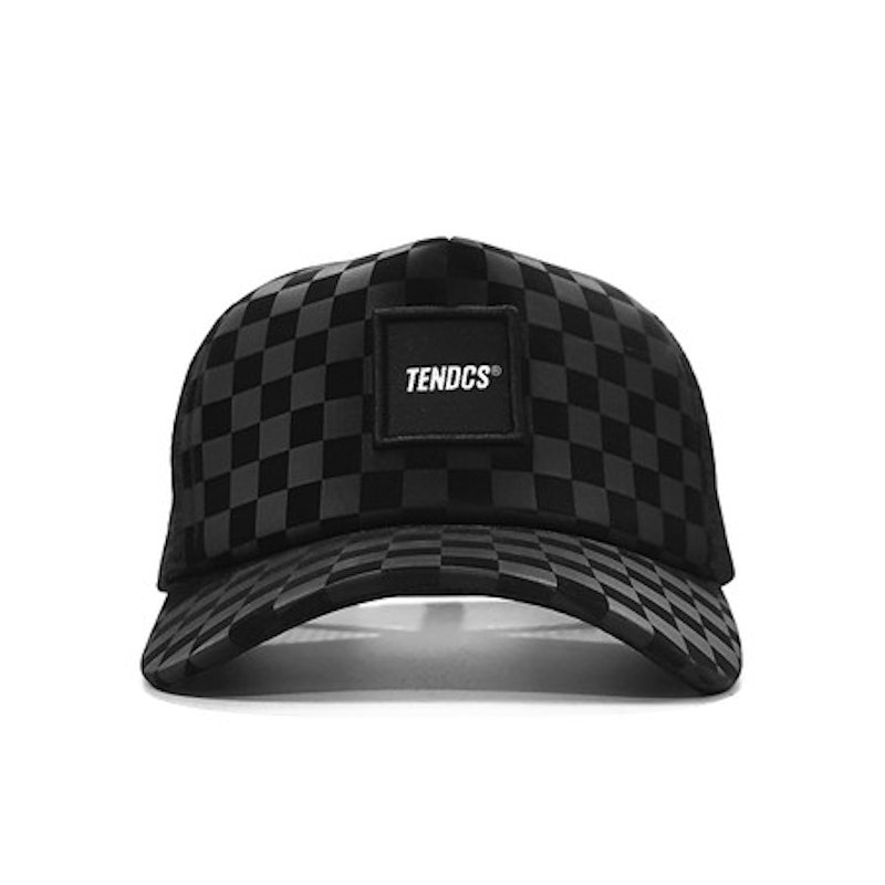 TENDENCIES Simplicity Black Checker Hat Trucker 2