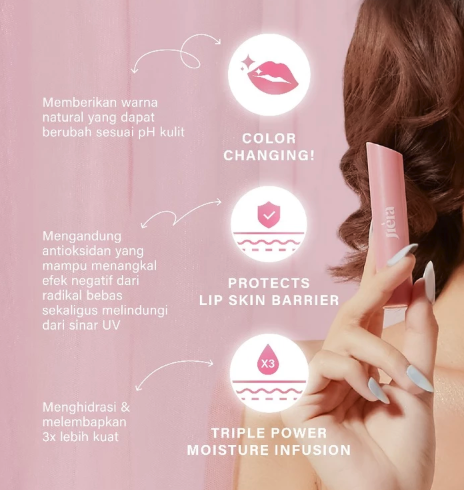 Una Brands Indonesia Dua JIERA Hues of You Color Changing Lip Balm