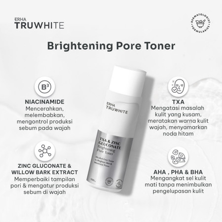 Erha Clinic Indonesia ERHA Truwhite Brightening Pore Toner