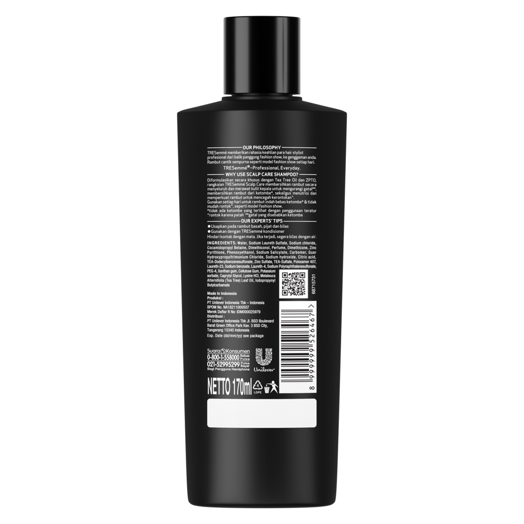 Unilever  TRESemmé Scalp Care Shampoo Anti Ketombe