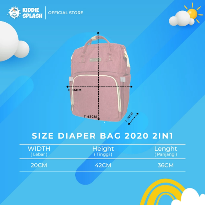 Kiddie Splash Diaper Bag Multifunction 2 4