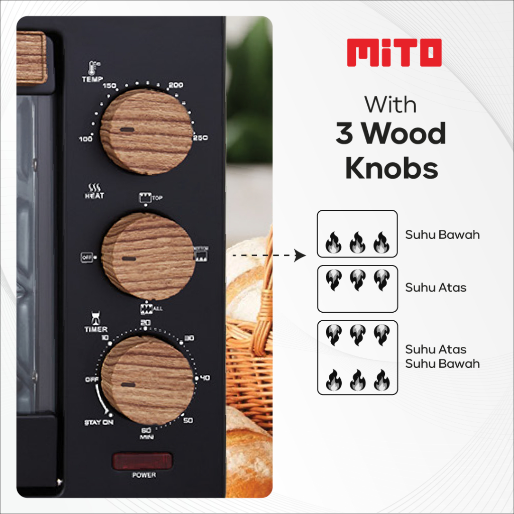 Mahakarya Sukses Indonesia MITO HIT Electric Oven Wood Series MO777