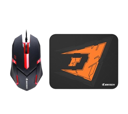 Jertech Bundle Mouse Gaming M200 Plus Mousepad MP32