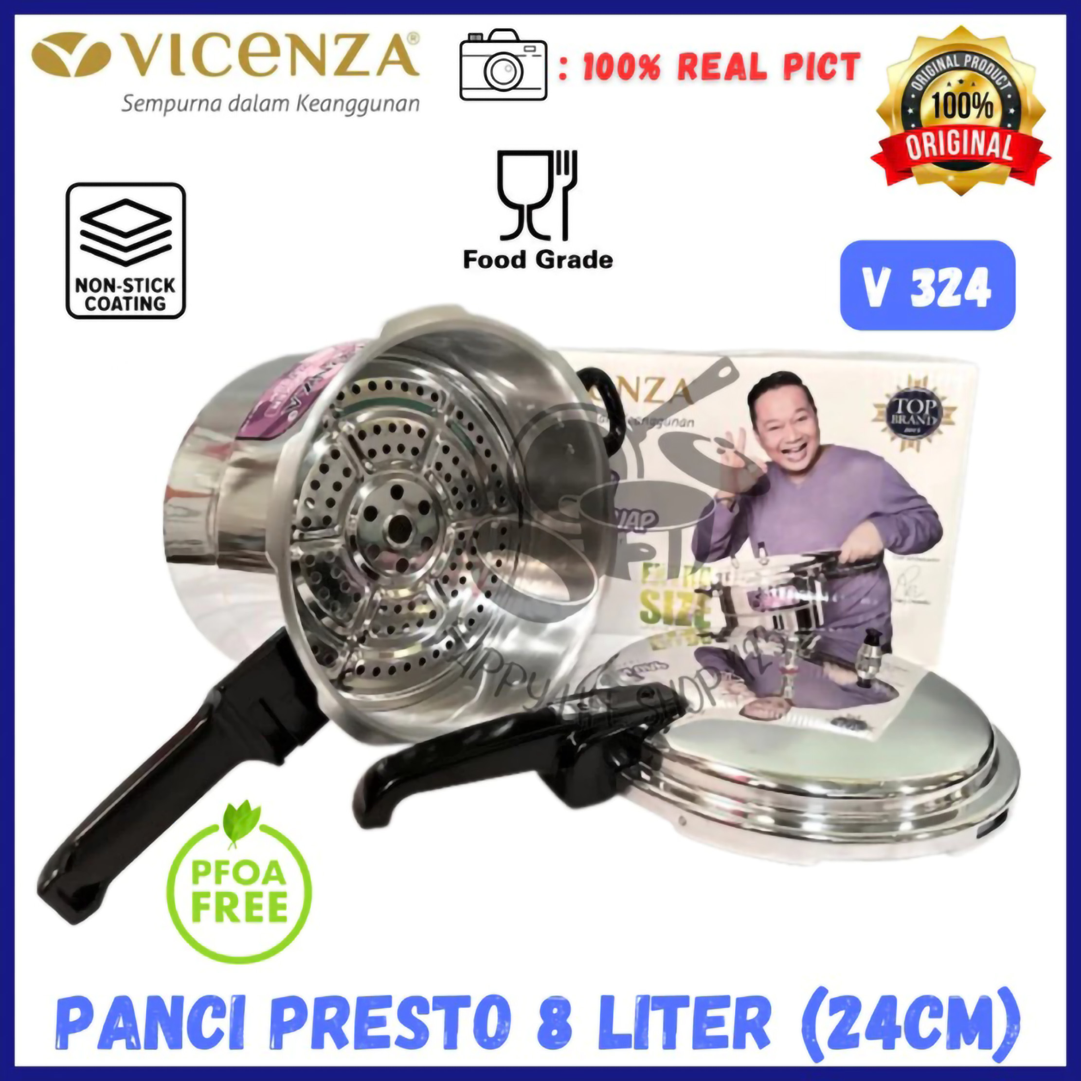 Vicenza Vicenza Panci Presto 8 liter  V324ES