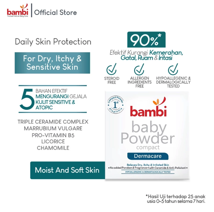 Fabindo Sejahtera Bambi Baby Powder Compact Dermacare