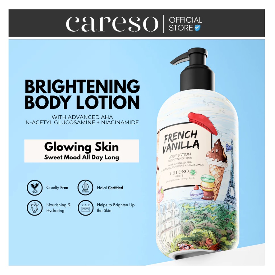 Elina Prima Sejahtera CARESO French Vanilla Body Lotion