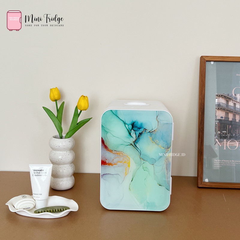  Mini Fridge Marble Edition 10 L