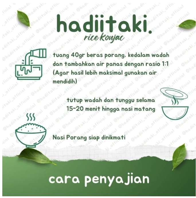  Hadiitaki Beras Porang