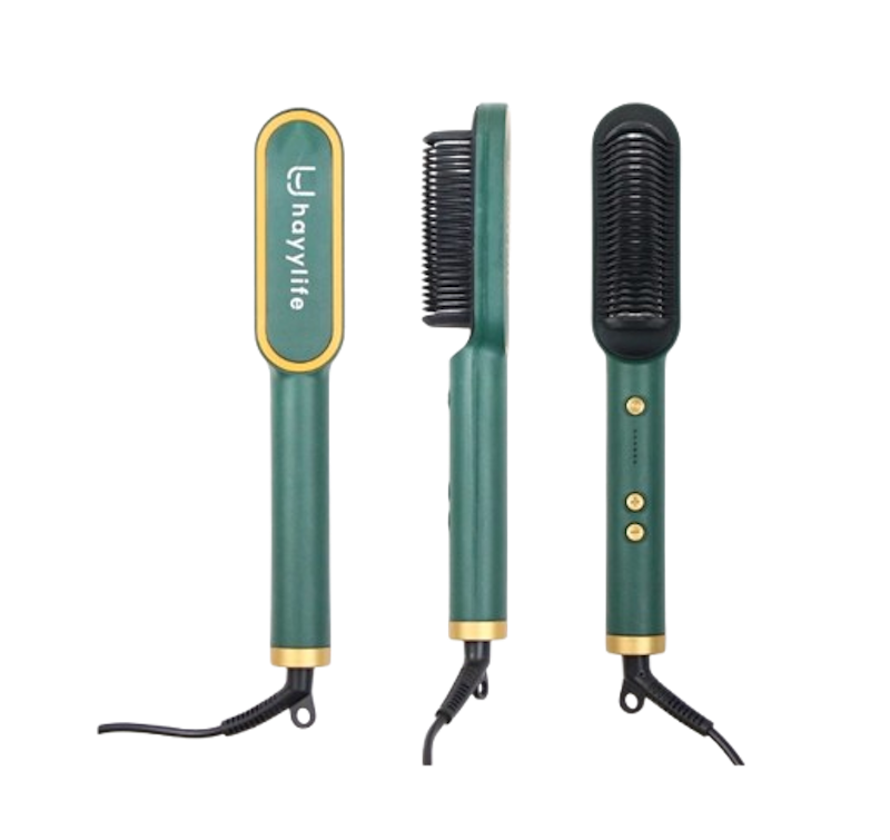 Hayylife Catok Sisir Pelurus Rambut 2 in 1 1