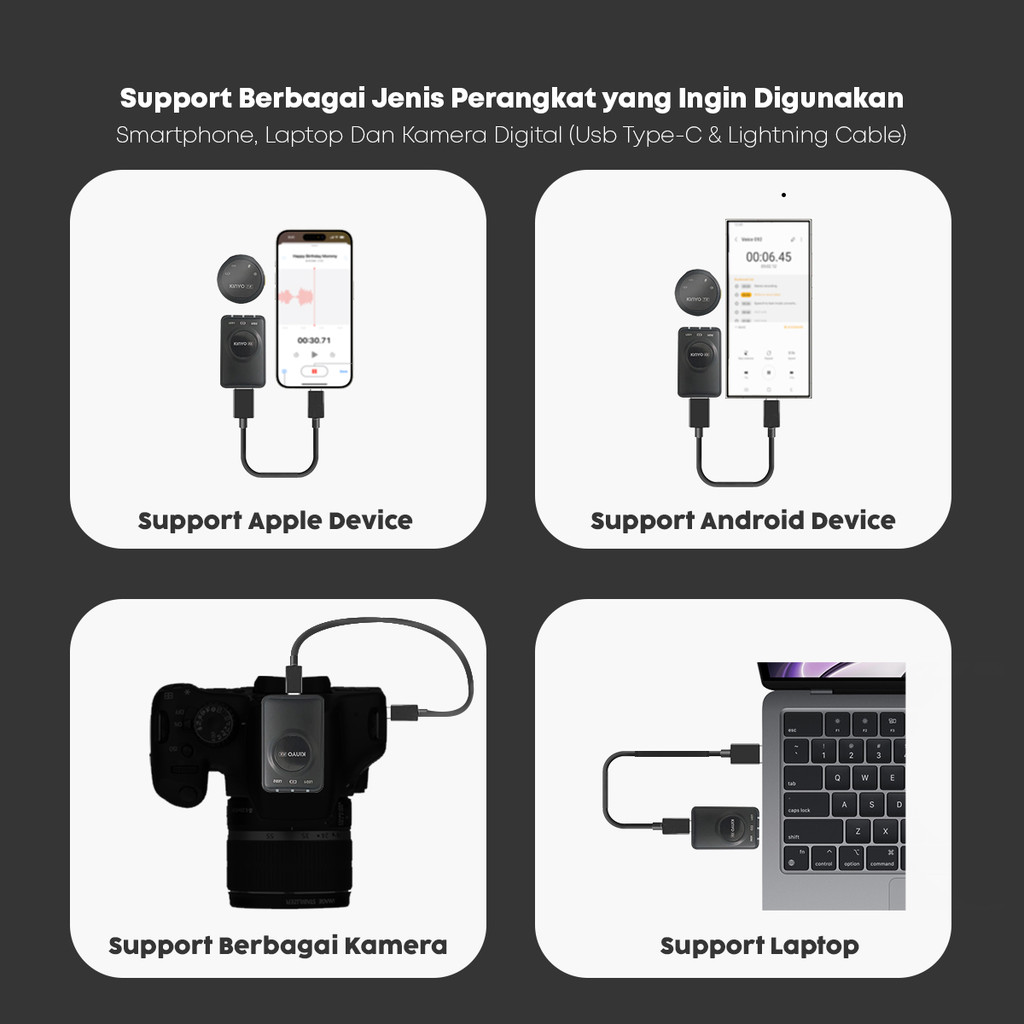 KINYO KINYO Magnetic Mic Wireless Clip On Professional M60