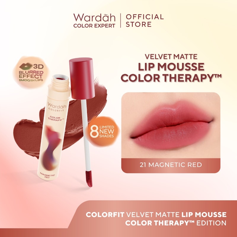Wardah Colorfit Velvet Matte Lip Mousse Color Therapy