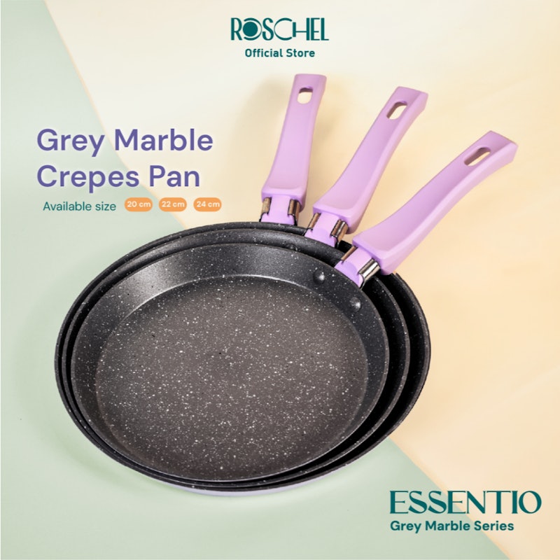 Roschel Essentio Grey Marble Series Crepes Pan 5