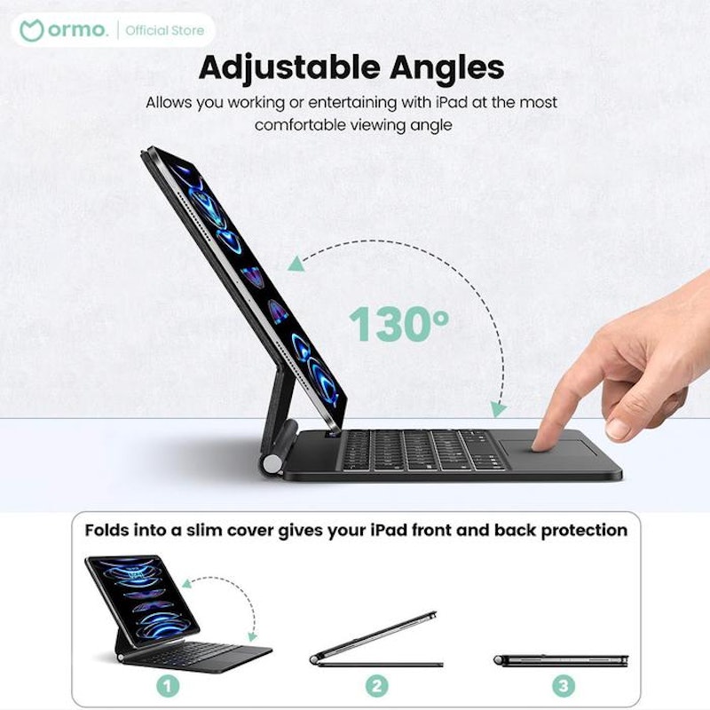 Ormo Magic Keyboard for iPad Mini 6/7 4