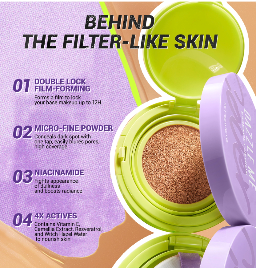 HEBE Beauty Style DAZZLE ME Better Than Filter Maxnificent Essence Cushion Fair Porcelain