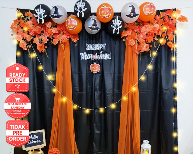 Halloween Trick or Treat Backdrop 1