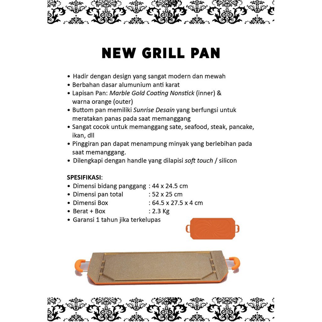 Signora Sarana Sukses Signora New Grill Pan
