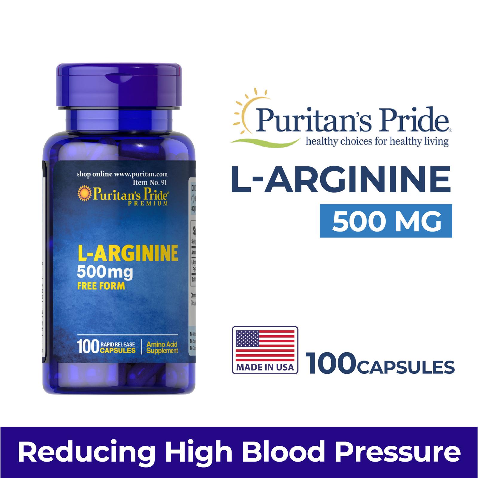Nestlé Health Science Puritan's Pride L-Arginine 500 mg