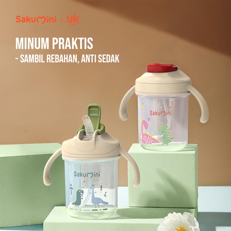 Sakumini 3in1 Training Straw Sippy Cup 2