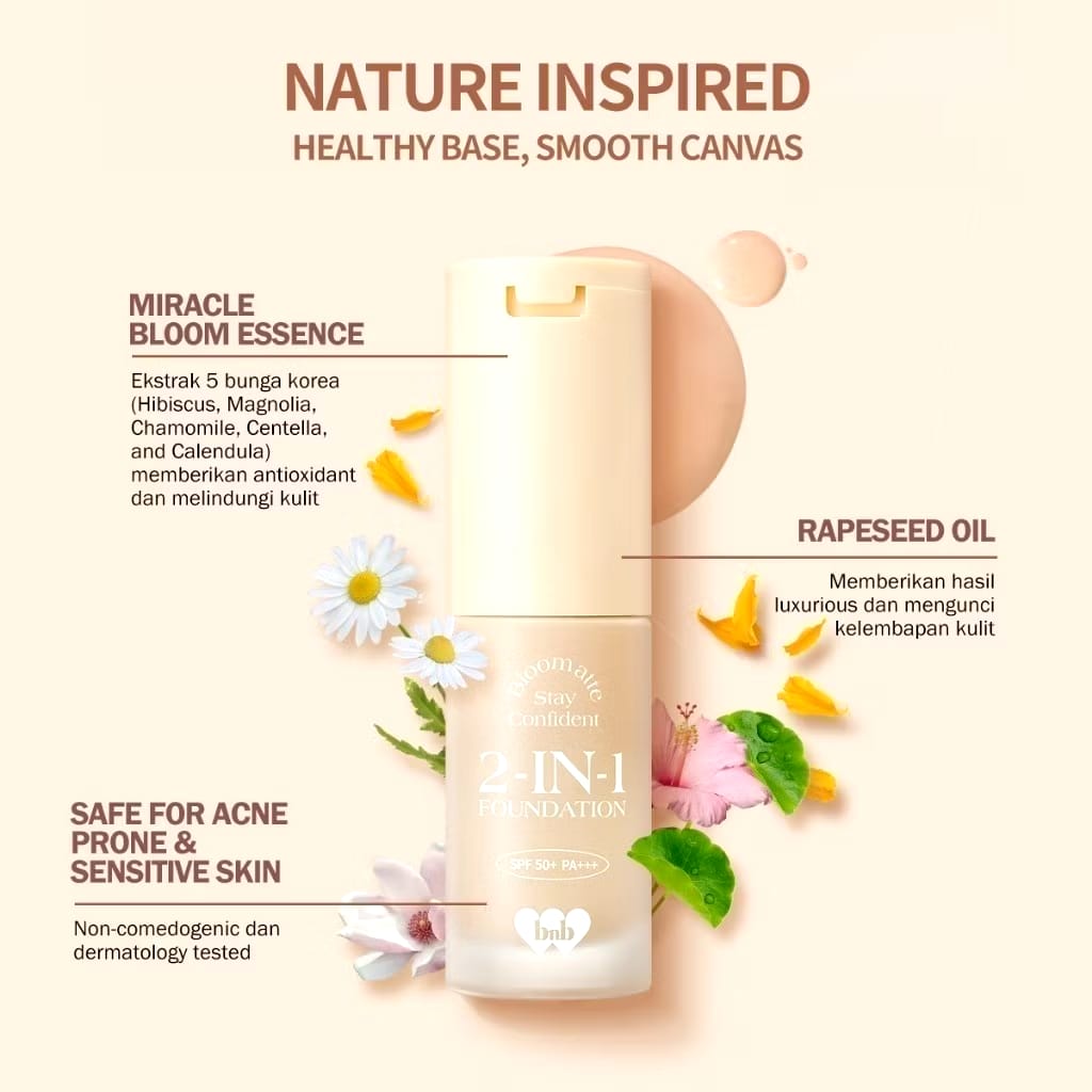 HEBE Beauty Style Barenbliss Bloomatte Stay Confident 2-in-1 Foundation