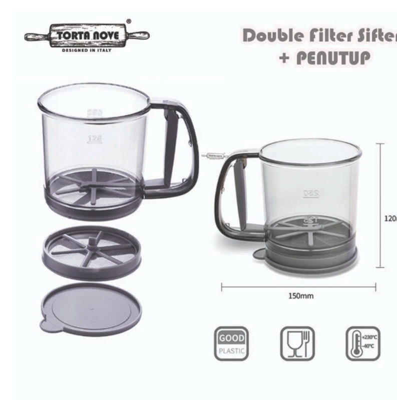 Torta Nove Double Flour Sifter Semi Manual 2