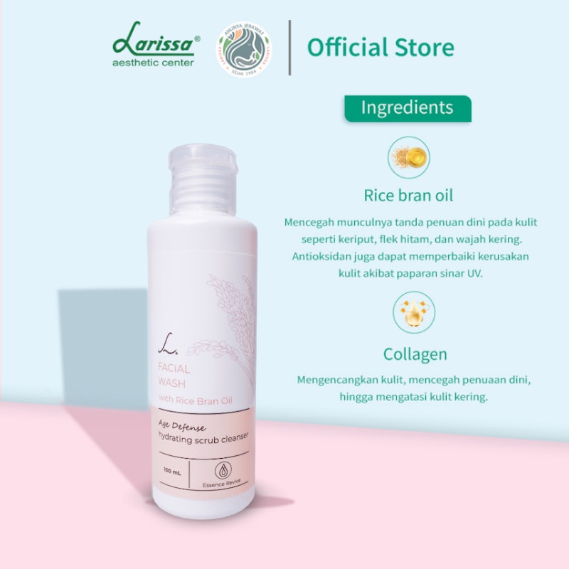 Larissa® Facial Wash with Rice Bran Oil 4