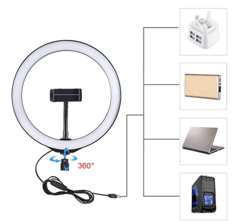 Lampu Ring Light Set Jumbo LED 33 cm 5