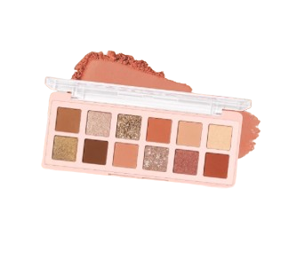 PINKFLASH ｜ PinkDessert 12 Shades Eyeshadow Palette 04 Grapefruit Mousse