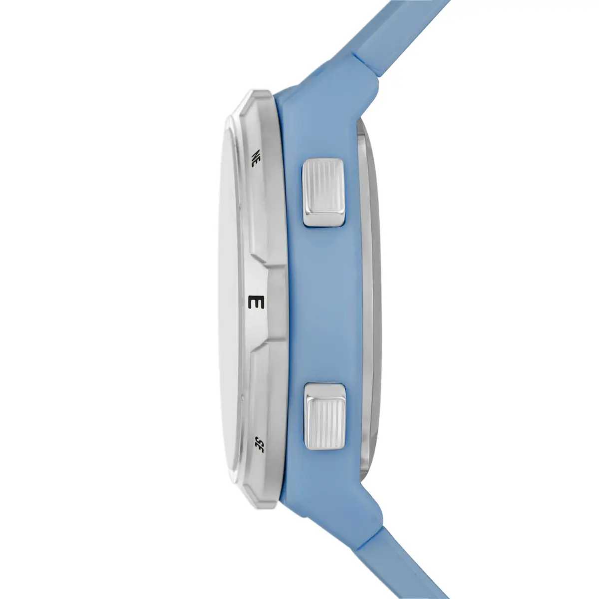 Everett Solar-Powered Digital Blue Silicone Watch 3