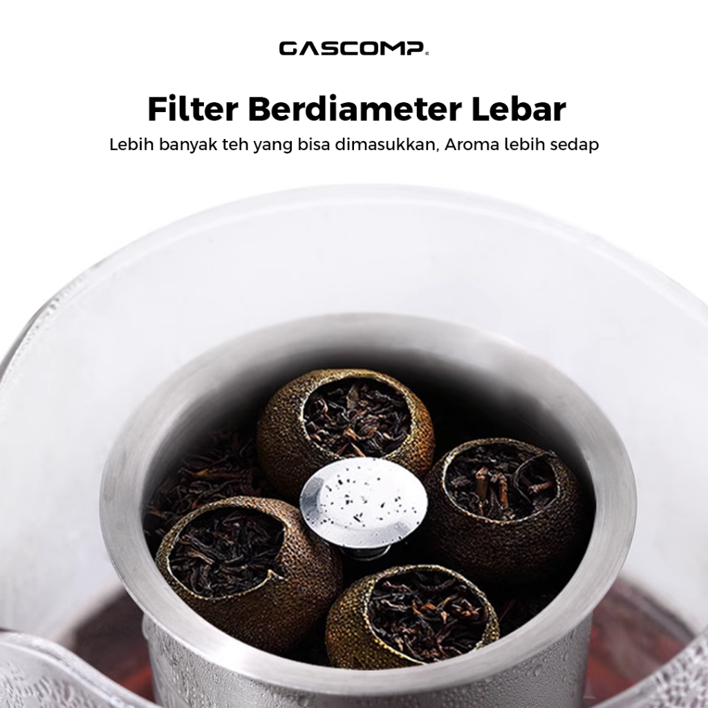 GASCOMP Saringan Teh Kopi Stainless Steel