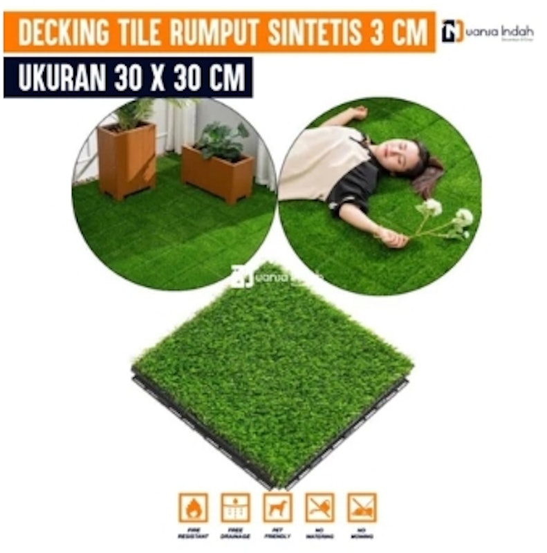 Nuansa Indah Decking Tile Rumput Sintetis Tipe Swiss 5