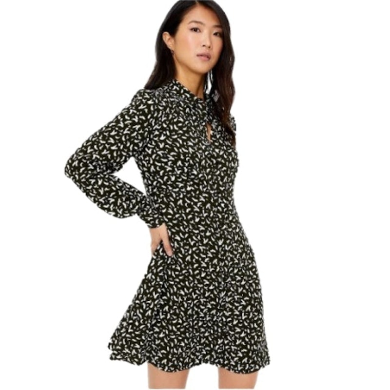 Printed Mini Shirt Dress 1