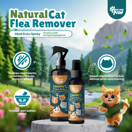 Golden Paw Natural Cat Flea Remover 2