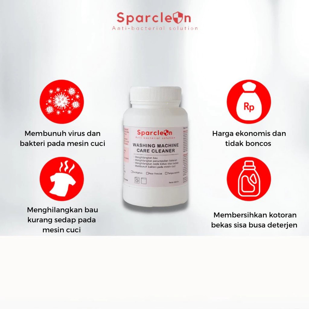 Sparclean Chemical Asia Sparclean Washing Machine Care Cleaner