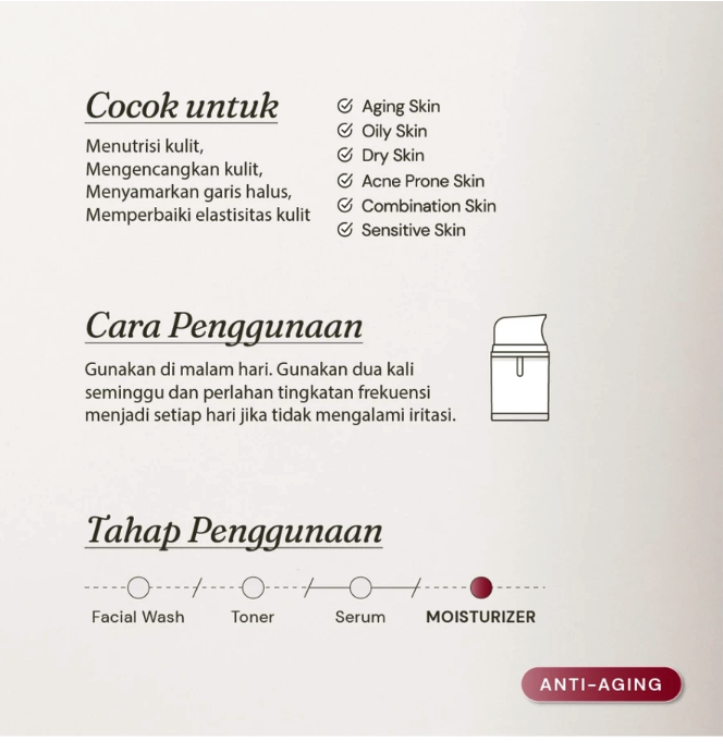 Pillar Brite Care For Skin's Sake Retinol Cream 0.1% with Polyglutamic Acid