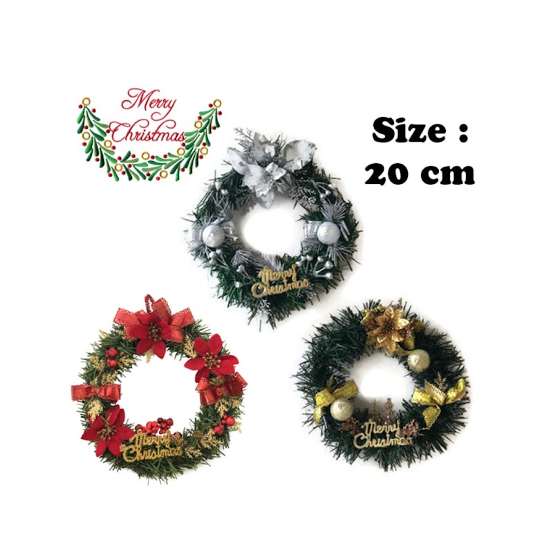 Christmas Flower Wreath 4